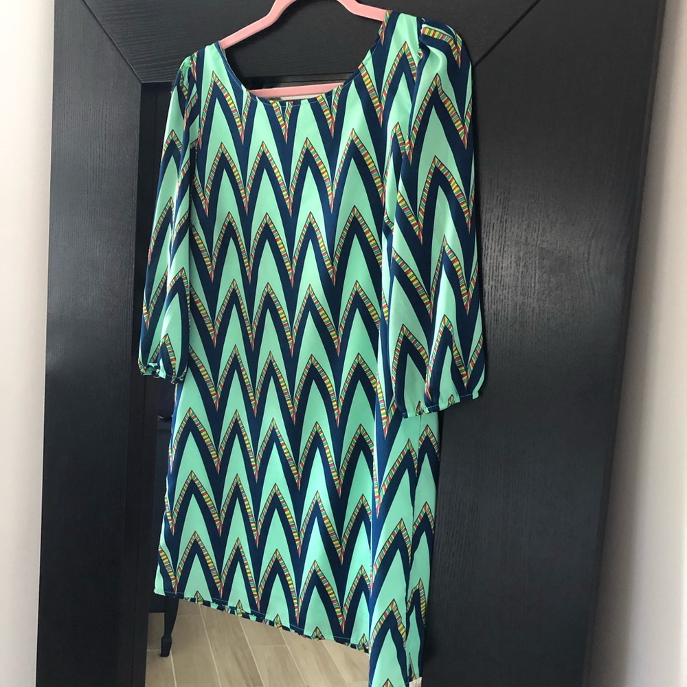 Maude geometric dress